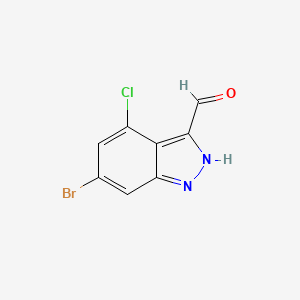 6-bromo-4-chloro-2H-indazole-3-carbaldehyde