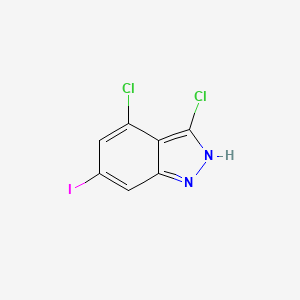 molecular formula C7H3Cl2IN2 B3294824 3,4-Dichloro-6-iodo-1H-indazole CAS No. 887568-20-9