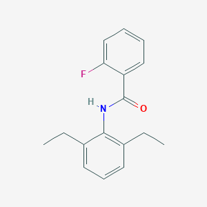 molecular formula C17H18FNO B329483 N-(2,6-diethylphenyl)-2-fluorobenzamide 