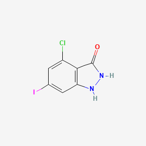 molecular formula C7H4ClIN2O B3294837 4-Chloro-6-iodo-1,2-dihydroindazol-3-one CAS No. 887568-24-3