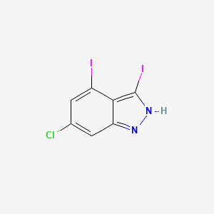 6-Chloro-3,4-diiodo-1H-indazole