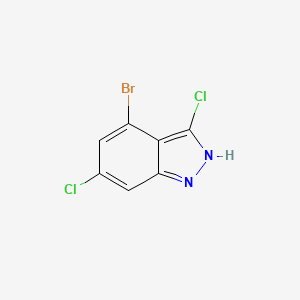 molecular formula C7H3BrCl2N2 B3294869 4-Bromo-3,6-dichloro-1H-indazole CAS No. 887568-33-4