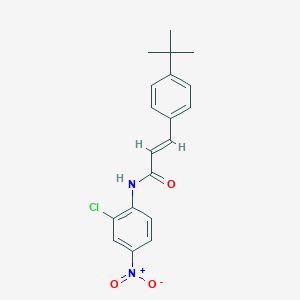 molecular formula C19H19ClN2O3 B329489 3-(4-tert-butylphenyl)-N-{2-chloro-4-nitrophenyl}acrylamide 