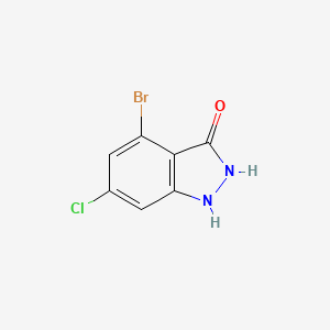 molecular formula C7H4BrClN2O B3294890 4-Bromo-6-chloro-1H-indazol-3(2H)-one CAS No. 887568-37-8