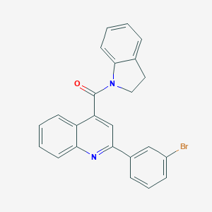 2-(3-bromophenyl)-4-(2,3-dihydro-1H-indol-1-ylcarbonyl)quinoline