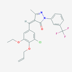 4-[4-(allyloxy)-3-chloro-5-ethoxybenzylidene]-5-methyl-2-[3-(trifluoromethyl)phenyl]-2,4-dihydro-3H-pyrazol-3-one