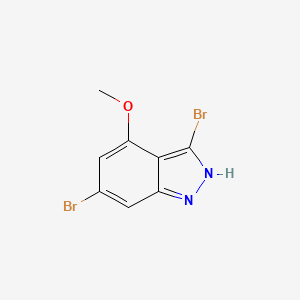 molecular formula C8H6Br2N2O B3294963 3,6-dibromo-4-methoxy-2H-indazole CAS No. 887568-67-4