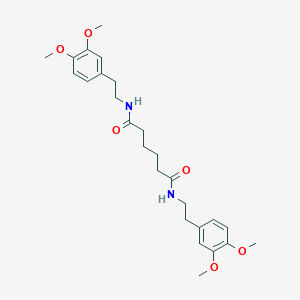 molecular formula C26H36N2O6 B329497 N,N'-bis[2-(3,4-dimethoxyphenyl)ethyl]hexanediamide 