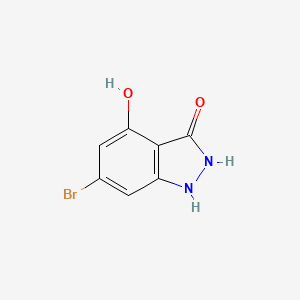 molecular formula C7H5BrN2O2 B3294983 6-Bromo-4-hydroxy-1,2-dihydroindazol-3-one CAS No. 887568-83-4