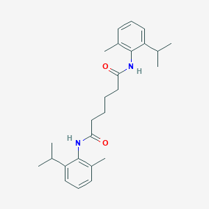 molecular formula C26H36N2O2 B329501 N~1~,N~6~-bis(2-isopropyl-6-methylphenyl)hexanediamide 