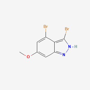 molecular formula C8H6Br2N2O B3295017 3,4-Dibromo-6-methoxy-1H-indazole CAS No. 887569-02-0