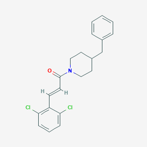 molecular formula C21H21Cl2NO B329502 4-Benzyl-1-[3-(2,6-dichlorophenyl)acryloyl]piperidine 