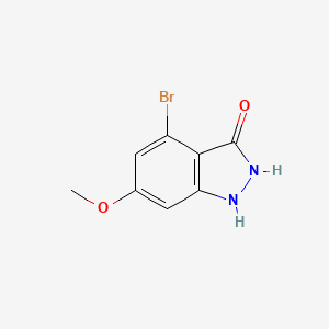 molecular formula C8H7BrN2O2 B3295022 4-Bromo-6-methoxy-1H-indazol-3-OL CAS No. 887569-06-4