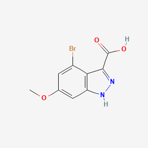 molecular formula C9H7BrN2O3 B3295030 4-bromo-6-methoxy-1H-indazole-3-carboxylic acid CAS No. 887569-10-0