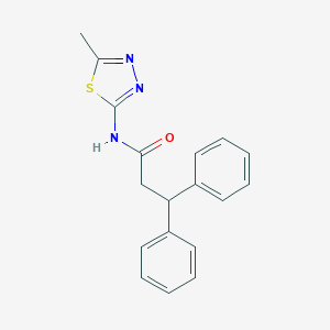 N-(5-methyl-1,3,4-thiadiazol-2-yl)-3,3-diphenylpropanamide