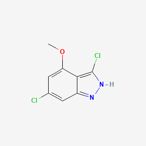 molecular formula C8H6Cl2N2O B3295125 3,6-Dichloro-4-methoxyindazole CAS No. 887569-56-4