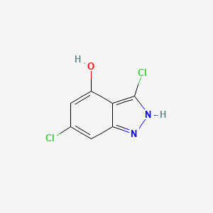 molecular formula C7H4Cl2N2O B3295135 3,6-Dichloro-4-hydroxyindazole CAS No. 887569-60-0