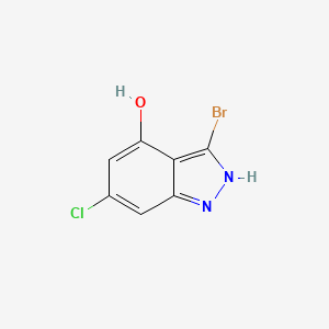molecular formula C7H4BrClN2O B3295137 3-Bromo-6-chloro-4-hydroxyindazole CAS No. 887569-62-2