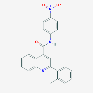 2-(2-methylphenyl)-N-(4-nitrophenyl)quinoline-4-carboxamide