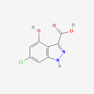 6-Chloro-4-hydroxy-1H-indazole-3-carboxylic acid