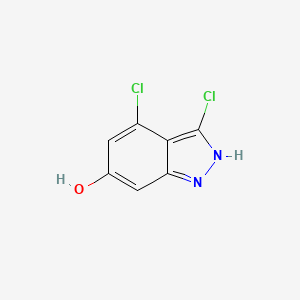 molecular formula C7H4Cl2N2O B3295158 3,4-Dichloro-6-hydroxyindazole CAS No. 887569-78-0