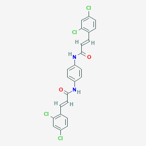 3-(2,4-dichlorophenyl)-N-(4-{[3-(2,4-dichlorophenyl)acryloyl]amino}phenyl)acrylamide