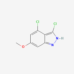molecular formula C8H6Cl2N2O B3295184 3,4-Dichloro-6-methoxy-1H-indazole CAS No. 887569-96-2