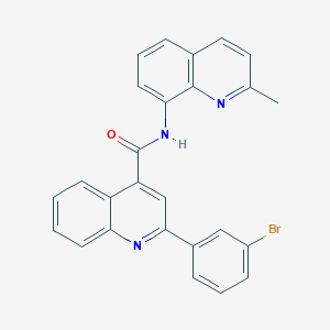 2-(3-bromophenyl)-N-(2-methylquinolin-8-yl)quinoline-4-carboxamide