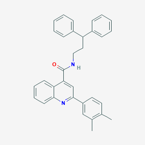 2-(3,4-dimethylphenyl)-N-(3,3-diphenylpropyl)quinoline-4-carboxamide