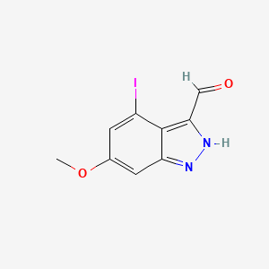 molecular formula C9H7IN2O2 B3295203 4-Iodo-6-methoxy-1H-indazole-3-carbaldehyde CAS No. 887570-14-1