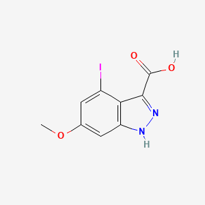 molecular formula C9H7IN2O3 B3295207 4-iodo-6-methoxy-1H-indazole-3-carboxylic acid CAS No. 887570-17-4