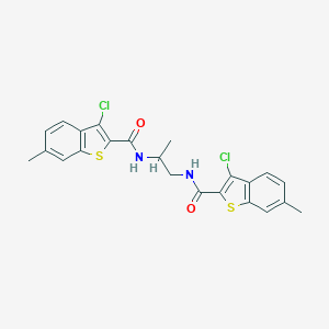 3-chloro-N-(2-{[(3-chloro-6-methyl-1-benzothien-2-yl)carbonyl]amino}-1-methylethyl)-6-methyl-1-benzothiophene-2-carboxamide