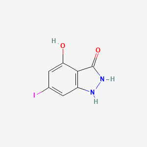 molecular formula C7H5IN2O2 B3295249 4-Hydroxy-6-iodo-1,2-dihydroindazol-3-one CAS No. 887570-47-0