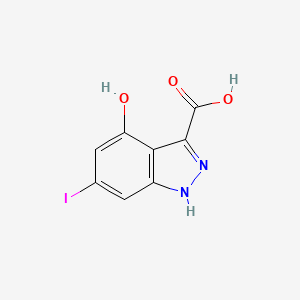molecular formula C8H5IN2O3 B3295258 6-Iodo-4-hydroxy-3-indazolecarboxylic acid CAS No. 887570-52-7