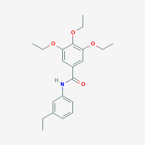 molecular formula C21H27NO4 B329527 3,4,5-triethoxy-N-(3-ethylphenyl)benzamide 