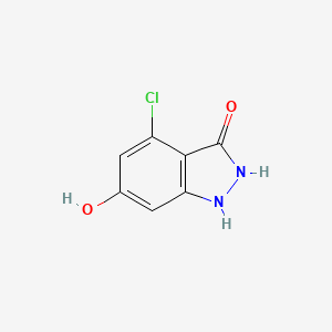 molecular formula C7H5ClN2O2 B3295277 4-Chloro-1H-indazole-3,6-diol CAS No. 887570-67-4