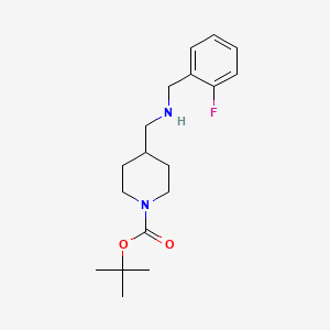 molecular formula C18H27FN2O2 B3295323 1-Boc-4-[(2-fluoro-benzylamino)-methyl]-piperidine CAS No. 887582-43-6
