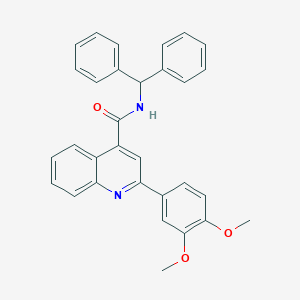 N-benzhydryl-2-(3,4-dimethoxyphenyl)-4-quinolinecarboxamide