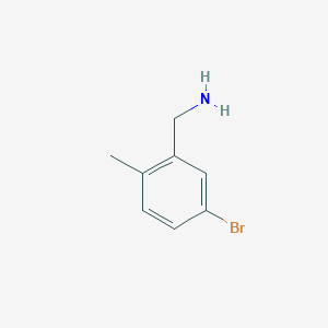 molecular formula C8H10BrN B3295330 (5-Bromo-2-methylphenyl)methanamine CAS No. 887582-71-0