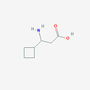 molecular formula C7H13NO2 B3295344 3-Amino-3-cyclobutylpropanoic acid CAS No. 887584-53-4