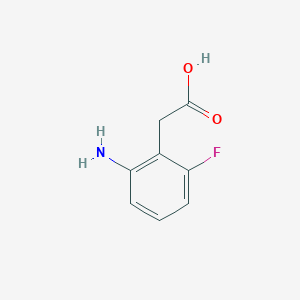 molecular formula C8H8FNO2 B3295363 2-(2-Amino-6-fluorophenyl)acetic acid CAS No. 887587-80-6