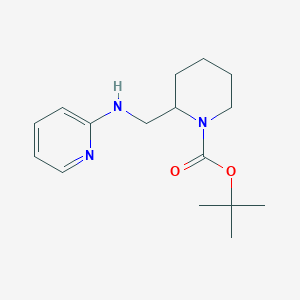 molecular formula C16H25N3O2 B3295365 tert-Butyl 2-((pyridin-2-ylamino)methyl)piperidine-1-carboxylate CAS No. 887588-19-4