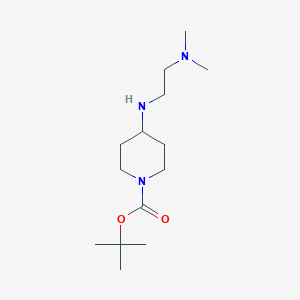 molecular formula C14H29N3O2 B3295369 叔丁基 4-((2-(二甲氨基)乙基)氨基)哌啶-1-甲酸酯 CAS No. 887588-43-4
