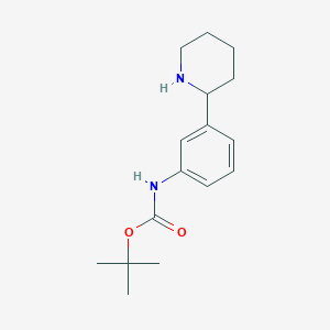 tert-Butyl (3-(piperidin-2-yl)phenyl)carbamate