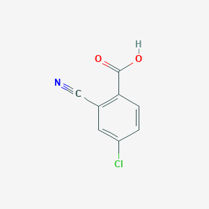 molecular formula C8H4ClNO2 B3295379 4-Chloro-2-cyanobenzoic acid CAS No. 887589-57-3