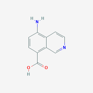 molecular formula C10H8N2O2 B3295380 5-Aminoisoquinoline-8-carboxylic acid CAS No. 887591-08-4
