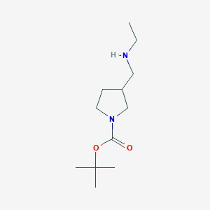 molecular formula C12H24N2O2 B3295383 tert-Butyl 3-((ethylamino)methyl)pyrrolidine-1-carboxylate CAS No. 887591-54-0