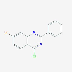 molecular formula C14H8BrClN2 B3295387 7-Bromo-4-chloro-2-phenylquinazoline CAS No. 887592-38-3