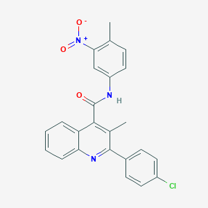 2-(4-chlorophenyl)-3-methyl-N-(4-methyl-3-nitrophenyl)quinoline-4-carboxamide