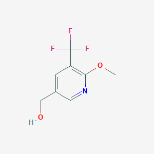 molecular formula C8H8F3NO2 B3295427 (6-Methoxy-5-(trifluoromethyl)pyridin-3-yl)methanol CAS No. 887707-31-5